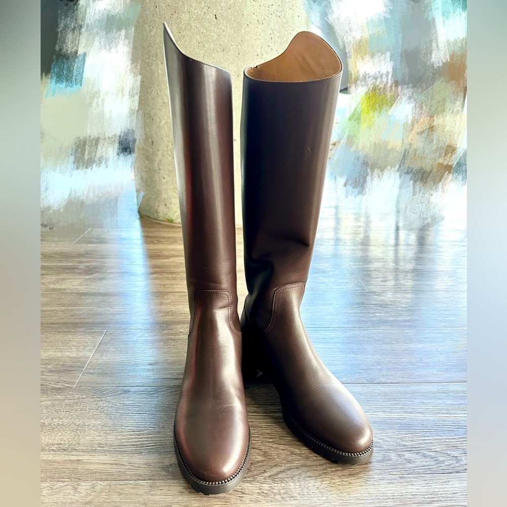 New Knee high boots brown